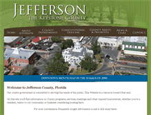 Tablet Screenshot of jeffersoncountyfl.gov